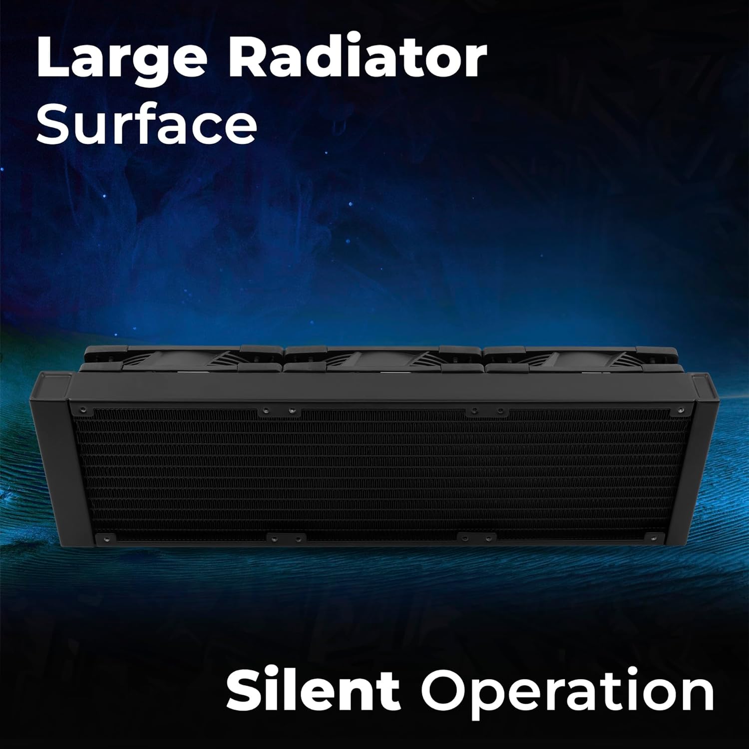 Zebronics AIO360AB - 360mm AIO Liquid Cooler with Support Up To LGA1700 / AM5 sockets/ Anti Leak Design/ ARGB sync/ Braided Tubing/ Fan controller with Remote control (Black) - Image 5