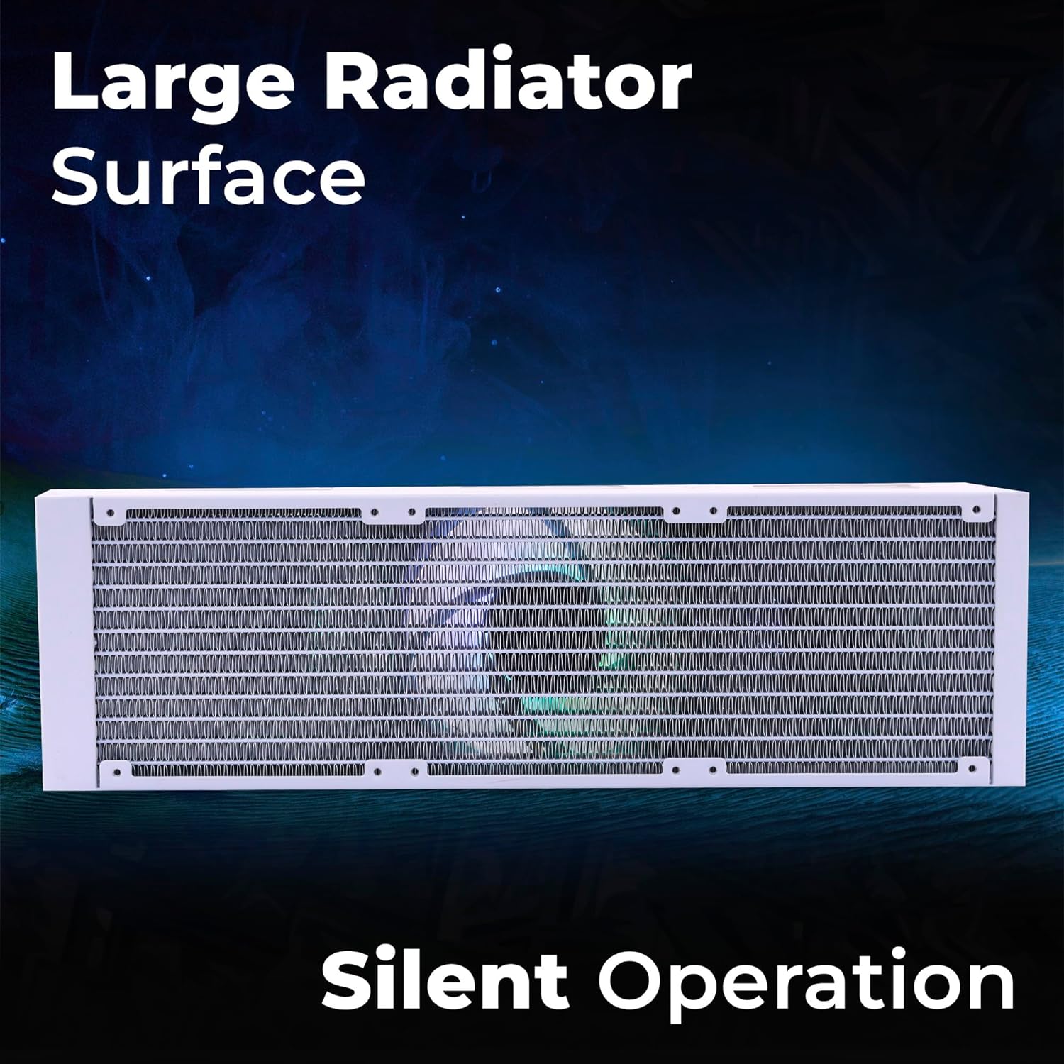 Zebronics AIO360AW - 360mm AIO Liquid Cooler with Support Up To LGA1700 / AM5 sockets/ Anti Leak Design/ ARGB sync/ Braided Tubing/ Fan controller with Remote control (White) - Image 5