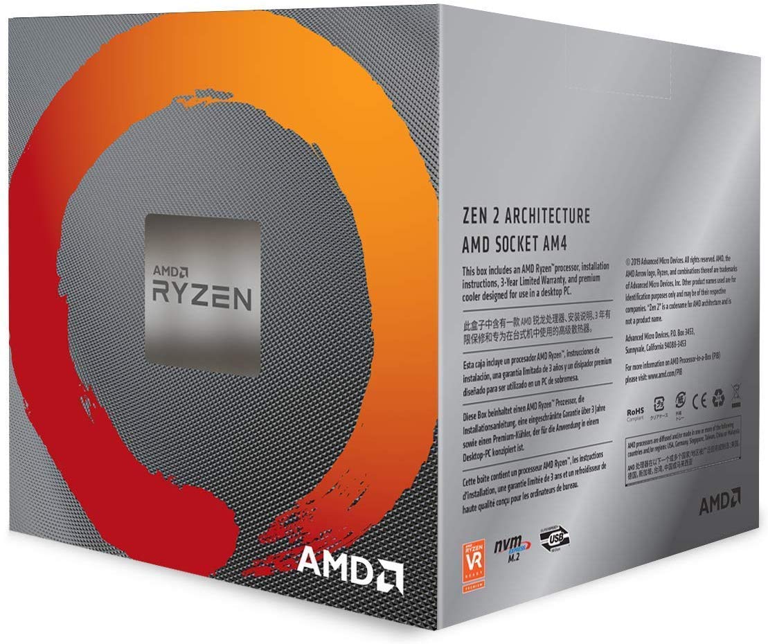 AMD RYZEN 7 3700X 8 Core 3.6 GHz (4.4 GHz Turbo) Desktop Processor - Socket AM4 - Image 2