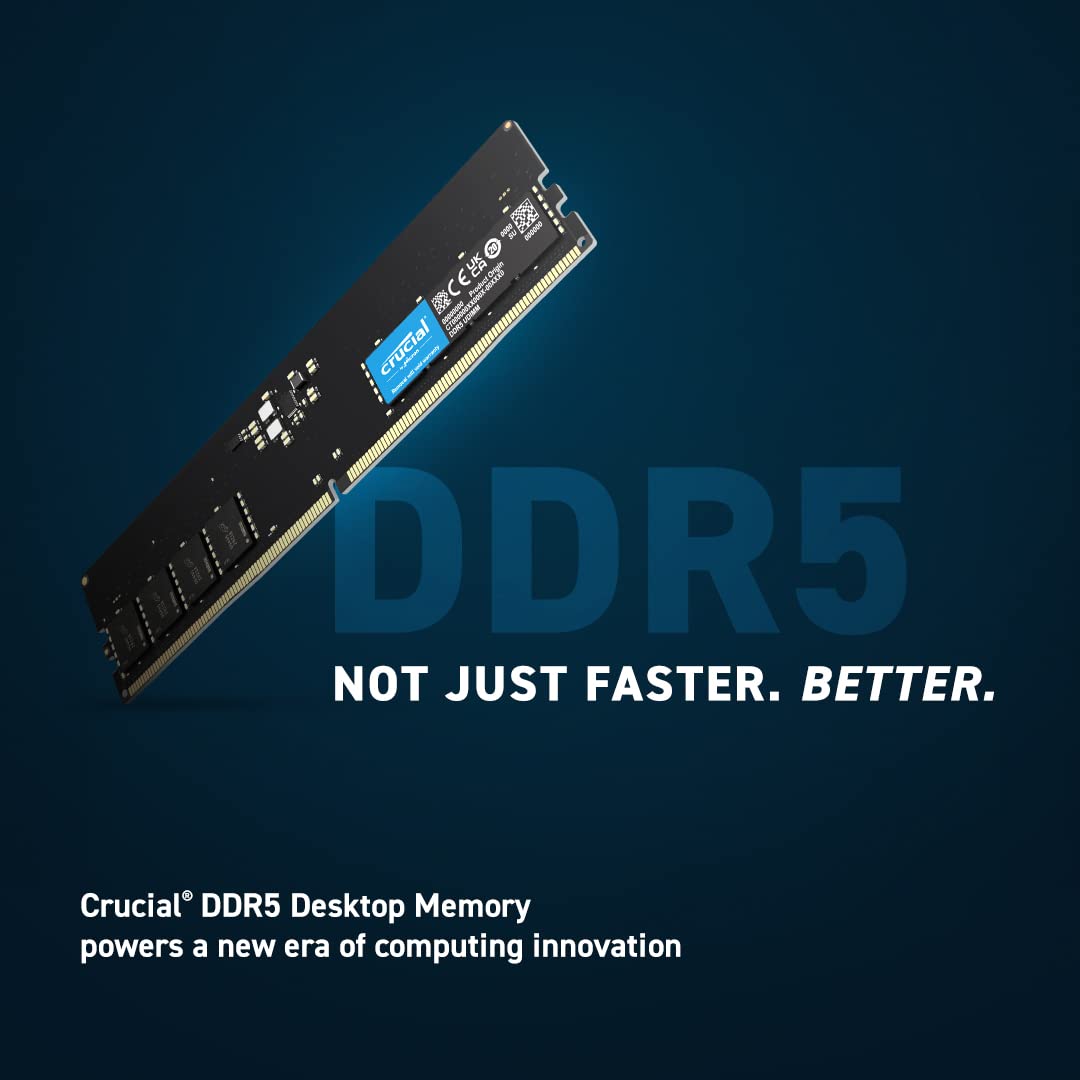 Crucial 8GB DDR5 4800MHz CL40 Desktop RAM - Image 2
