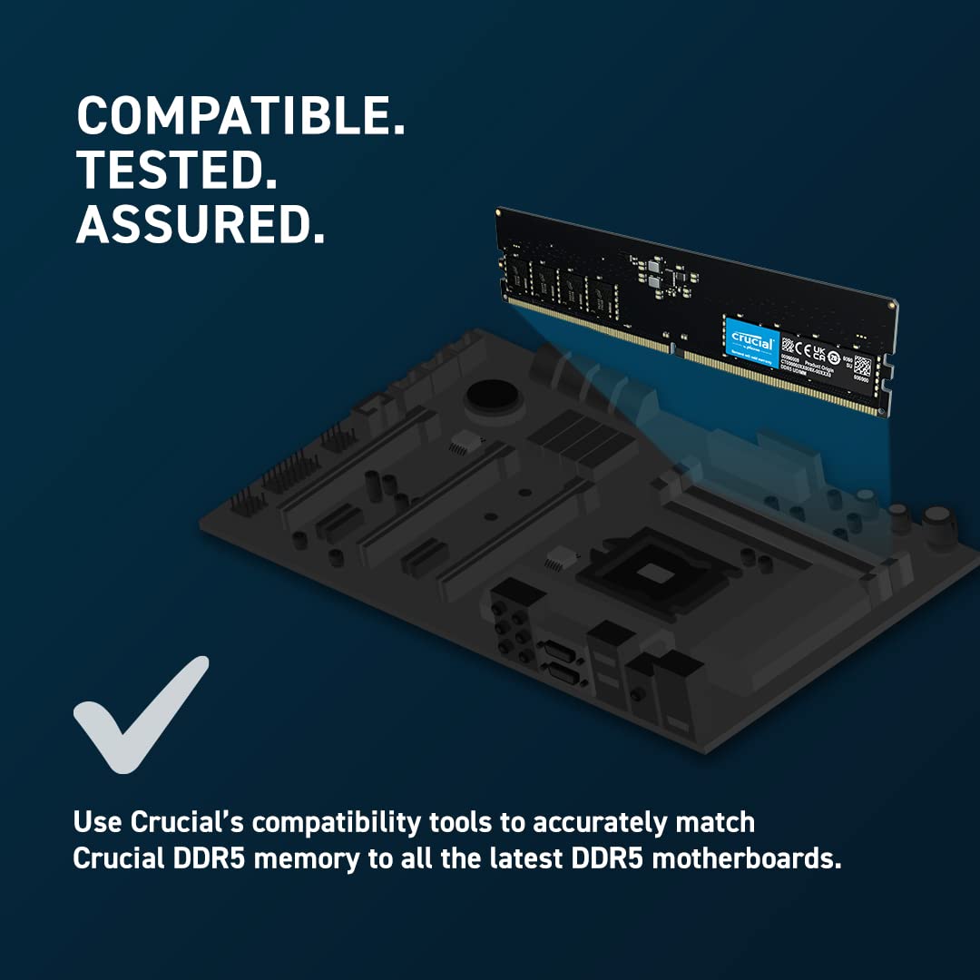 Crucial 8GB DDR5 4800MHz CL40 Desktop RAM - Image 5