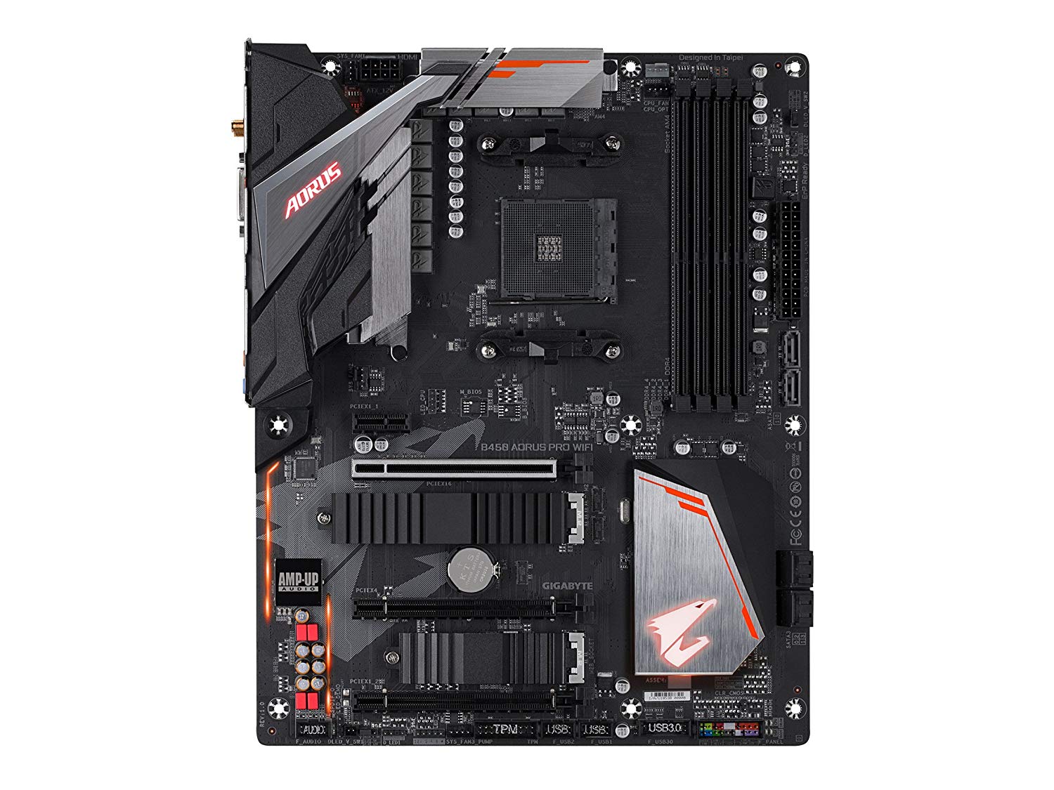 Gigabyte B450 AORUS PRO WIFI Motherboard for AMD Ryzen 5000/ 5000 G-Series/ 1st Gen/ 2nd Gen/ 3rd Gen Ryzen Processors - AM4 Socket - Image 2