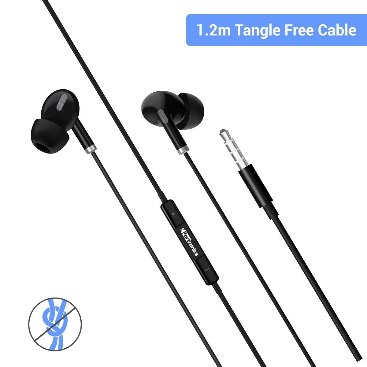 Portronics Conch Delta In-Ear Earphones With Mic (POR-1155) - Image 3