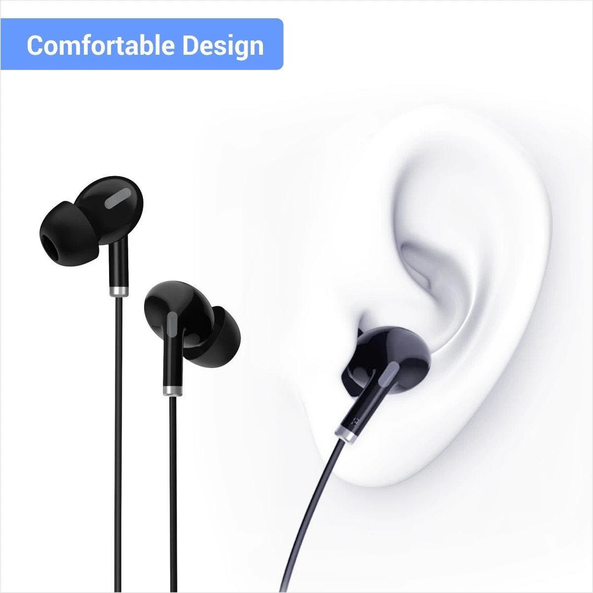 Portronics Conch Delta In-Ear Earphones With Mic (POR-1155) - Image 4