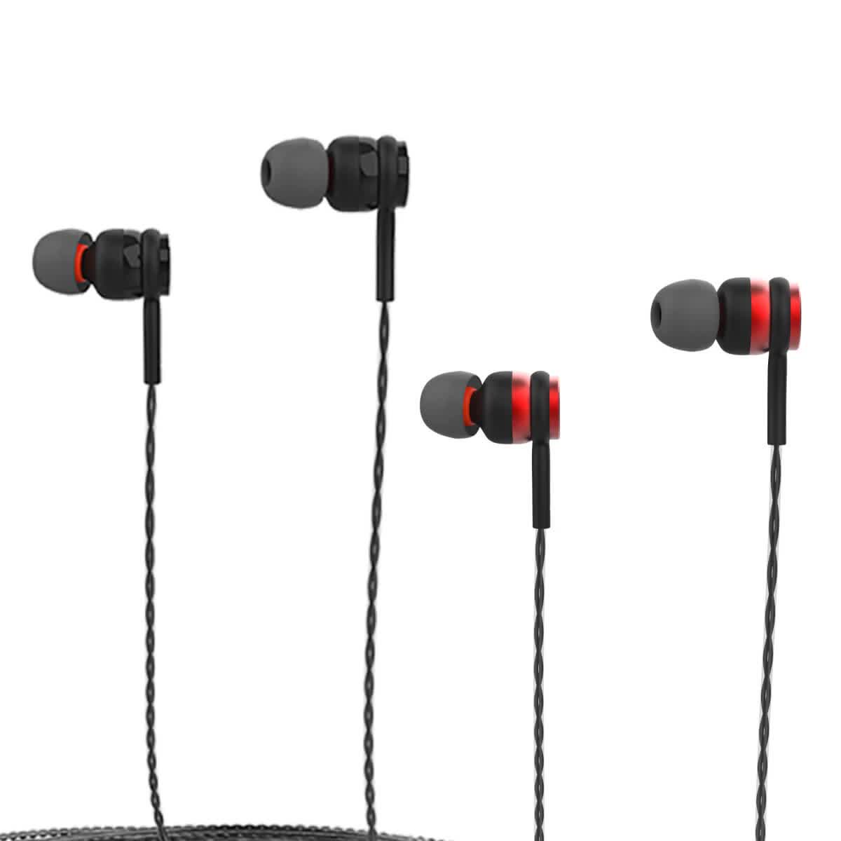 Portronics Conch Gama In-Ear Earphones With Mic - Red (POR-1070) - Image 4