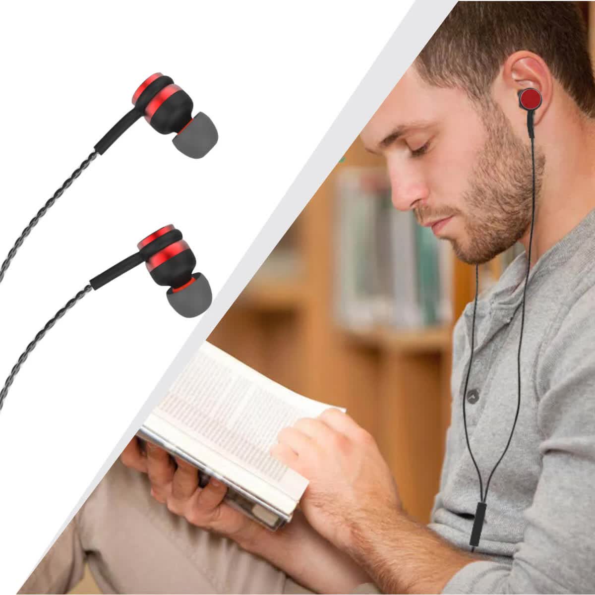 Portronics Conch Gama In-Ear Earphones With Mic - Black (POR-1025) - Image 3