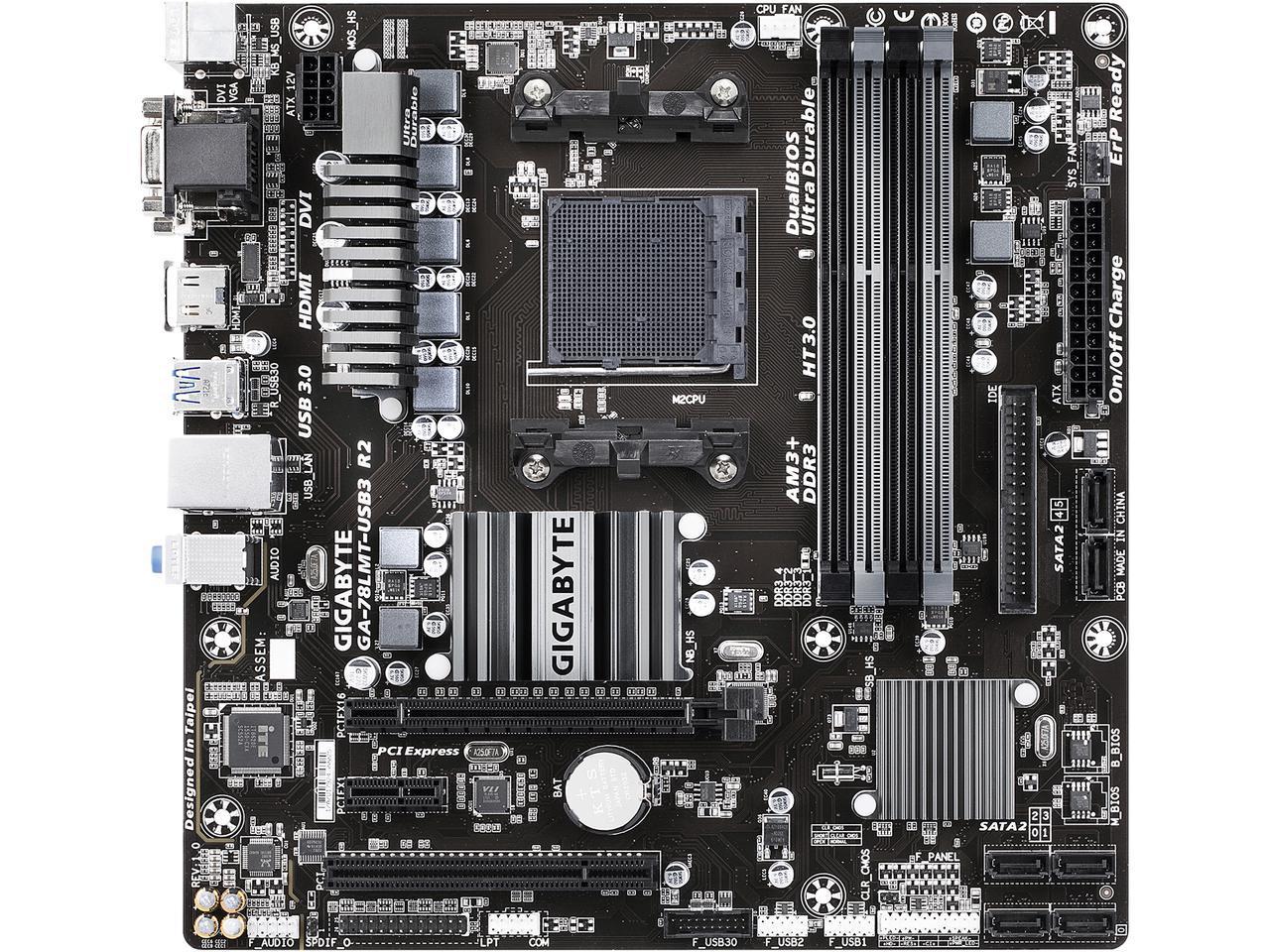 Gigabyte GA-78LMT-USB3 R2 Micro ATX AMD Motherboard for AM3/AM3+ Processors - Image 2