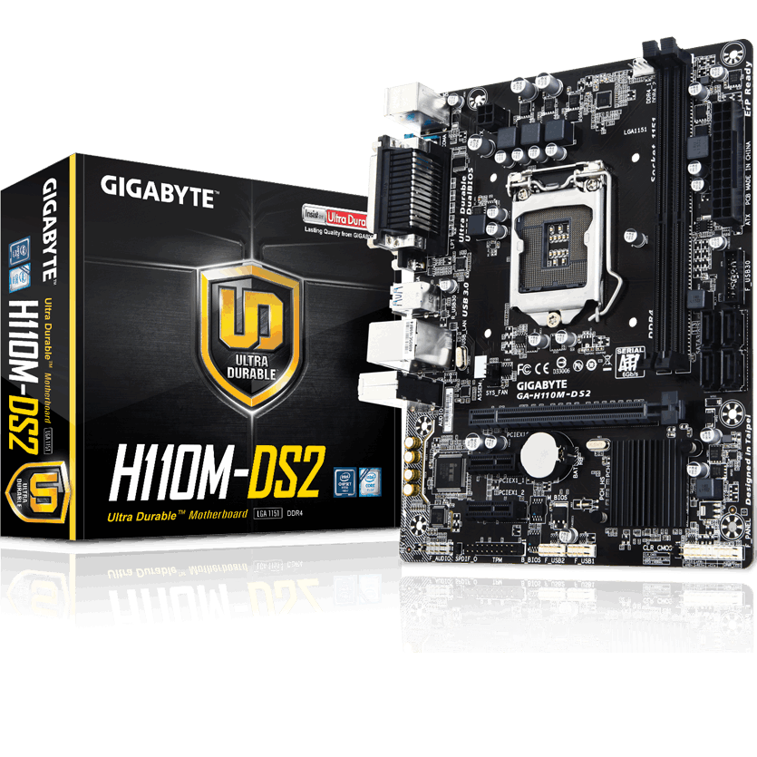 Gigabyte GA-H110M-DS2 DDR4 Motherboard