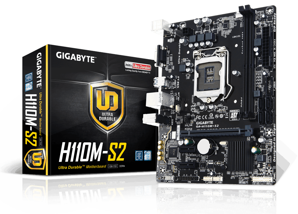 Gigabyte GA-H110M-S2 DDR4 Motherboard