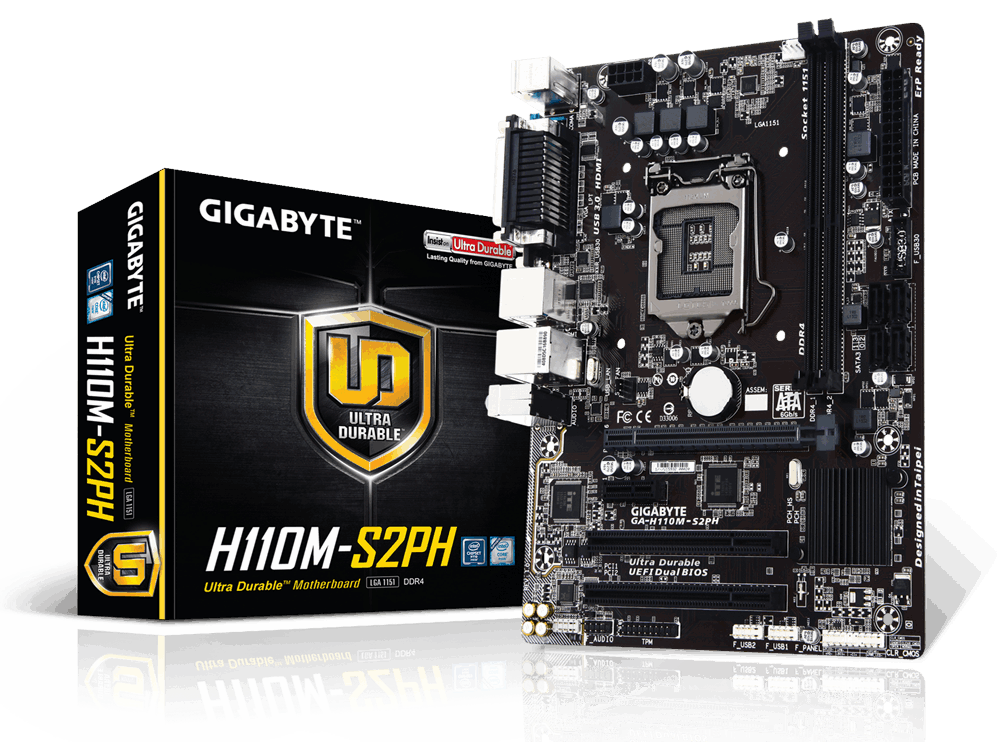 Gigabyte GA-H110M-S2PH DDR4 Motherboard