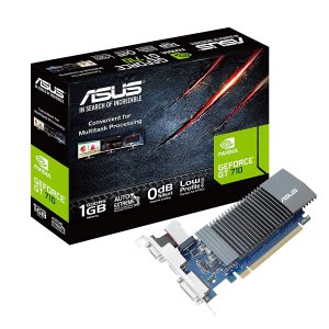 ASUS GeForce GT 710 1GB GDDR5 Graphics Card with HDMI/ VGA/ DVI Ports (GT710-SL-1GD5-BRK)