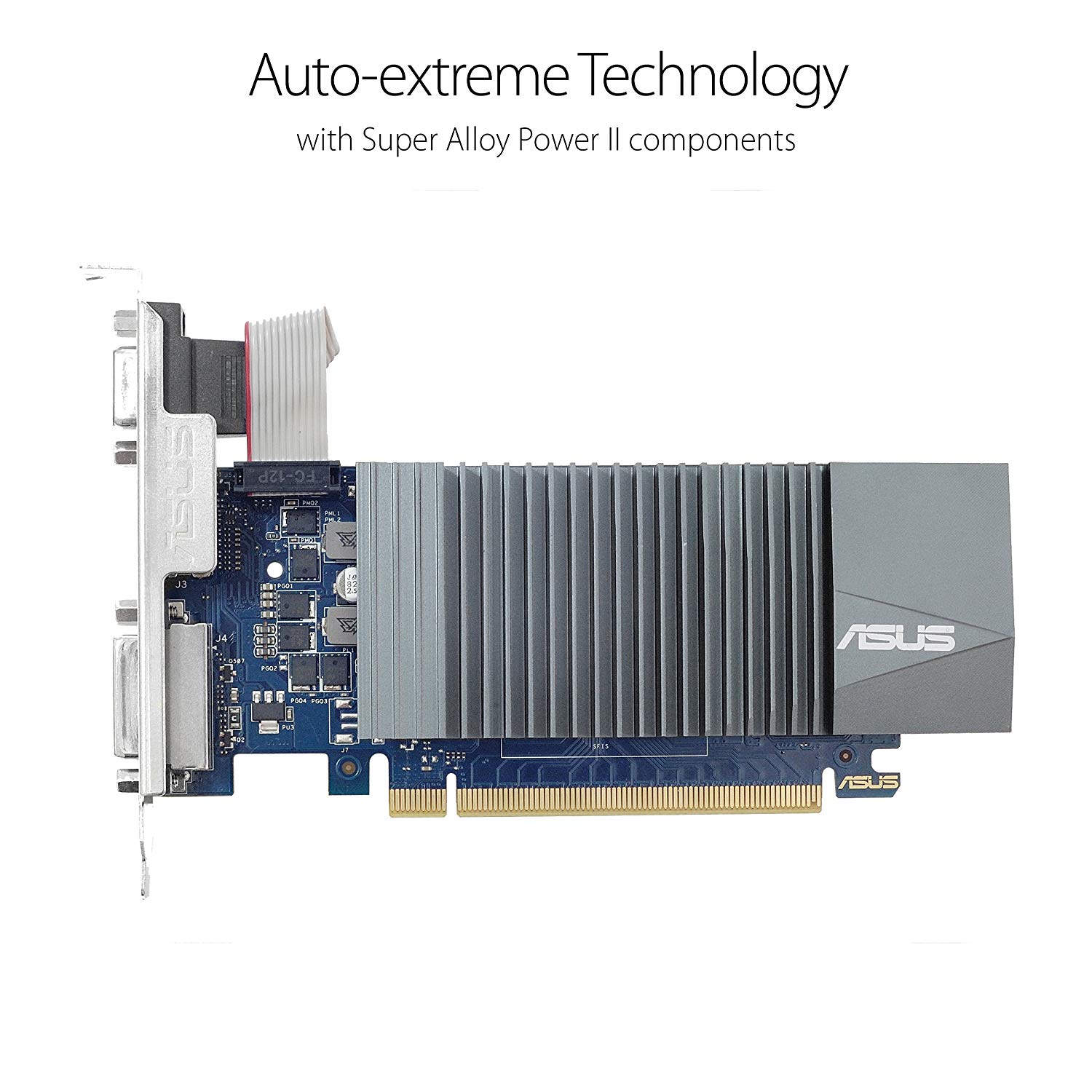 ASUS GeForce GT 710 2GB GDDR5 Graphics Card with HDMI/ VGA/ DVI Ports (GT710-SL-2GD5-BRK) - Image 2