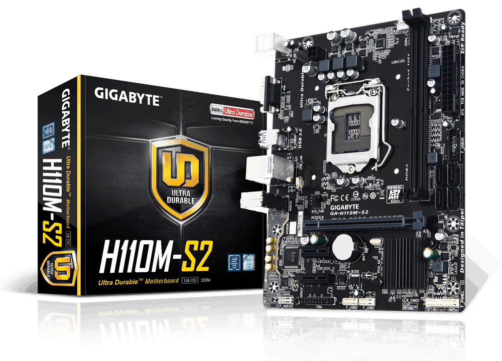 Gigabyte GA-H110M-S2 Socket LGA 1151 Motherboard