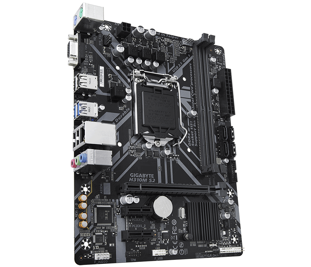 Gigabyte H310M S2 Ultra Durable Motherboard For Intel 8th and 9th Gen Processors - LGA1151 Socket - Image 3