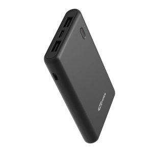Portronics Indo 5X 5000mAh Power Bank with Dual Input (Micro, Type-C) - Black