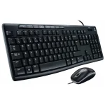 Logitech MK200 USB Keyboard and Mouse Combo - Full-Size Wired Keyboard with Media Keys, High-Definition Optical Mouse