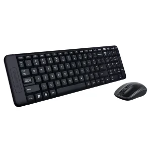 Logitech MK220 Wireless Keyboard and Mouse Combo (Black)