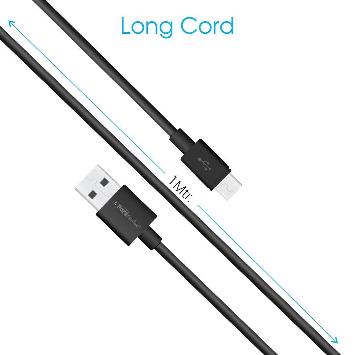 Portronics Konnect Core Micro USB Cable for Charging & Data Transfer (POR-654) - Image 3
