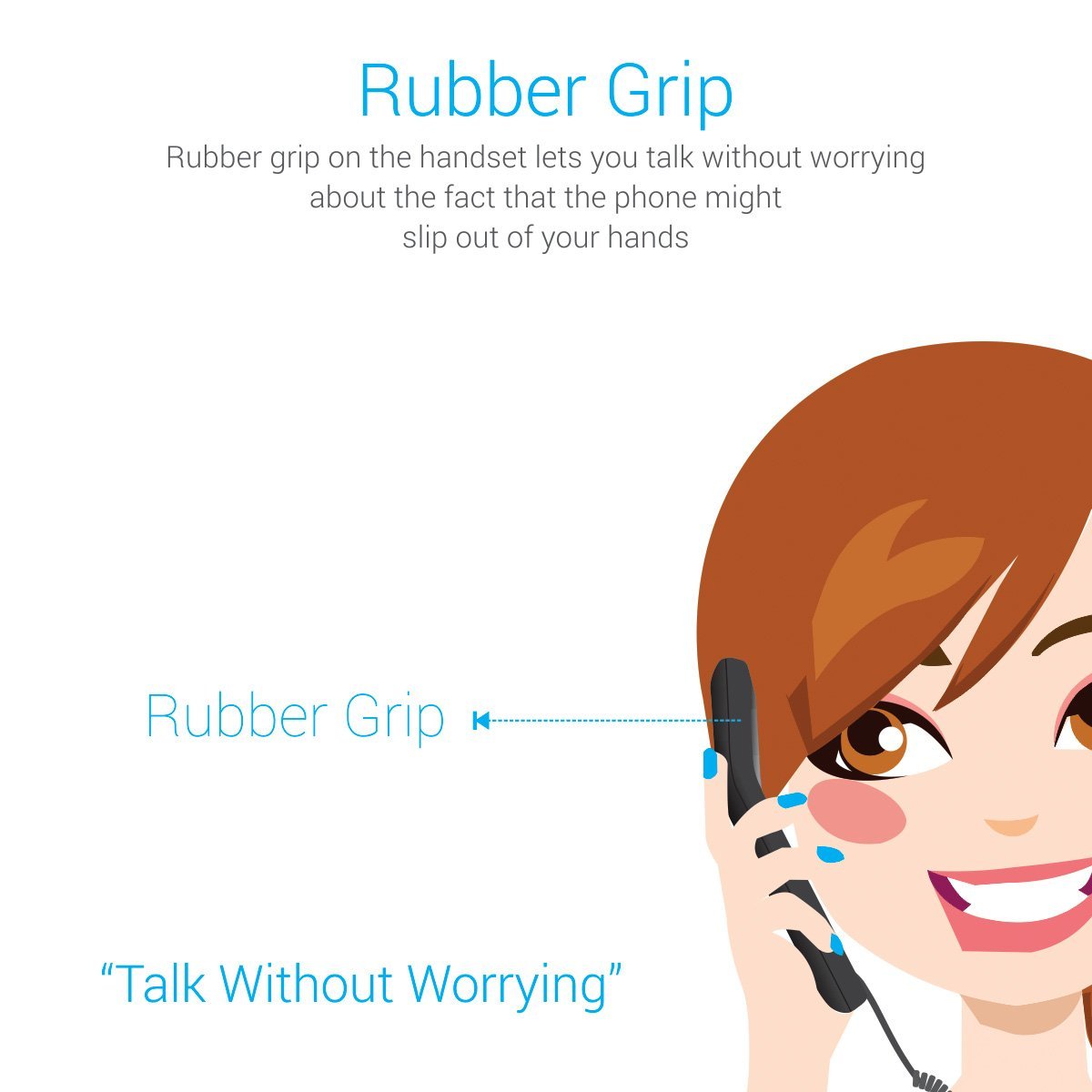 Portronics Phoni 3 - Retro Wired Headset For Mobile phone(Grey) - Image 4