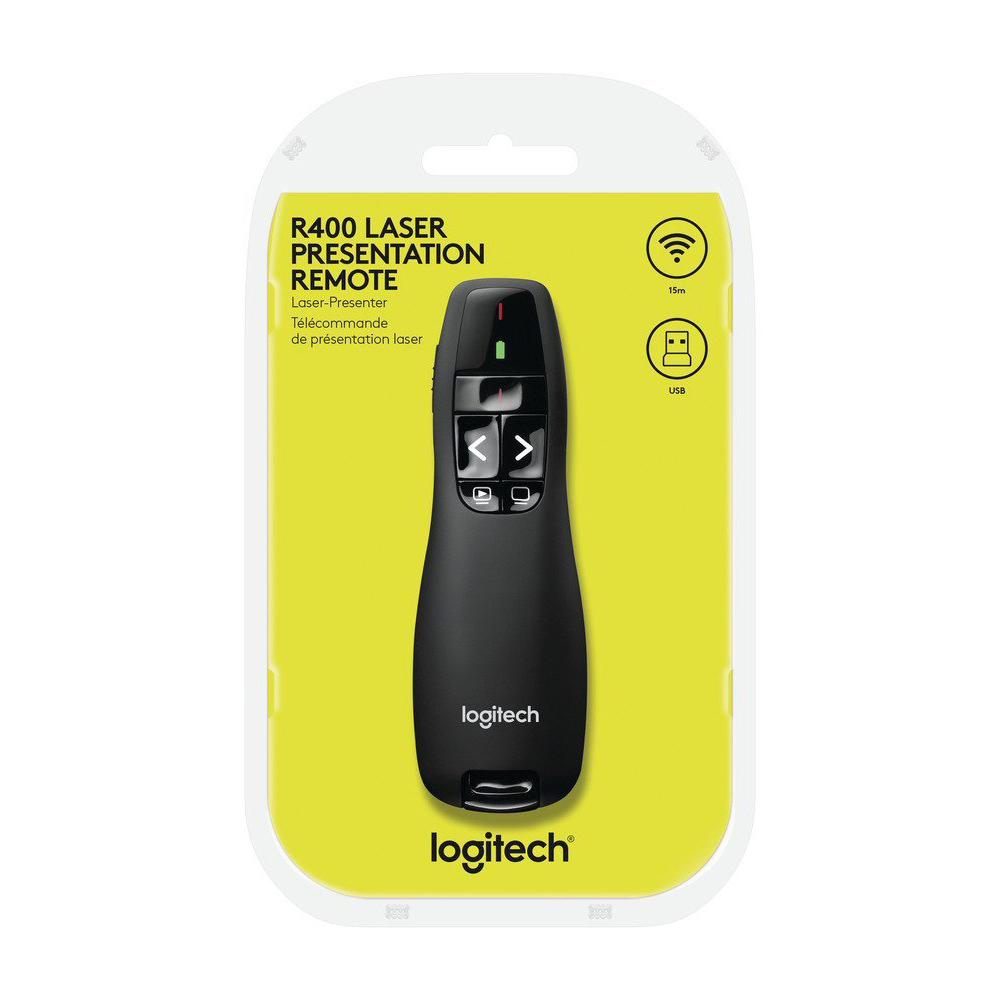 Logitech R400 Wireless Presenter - Remote with Laser Pointer - Image 5