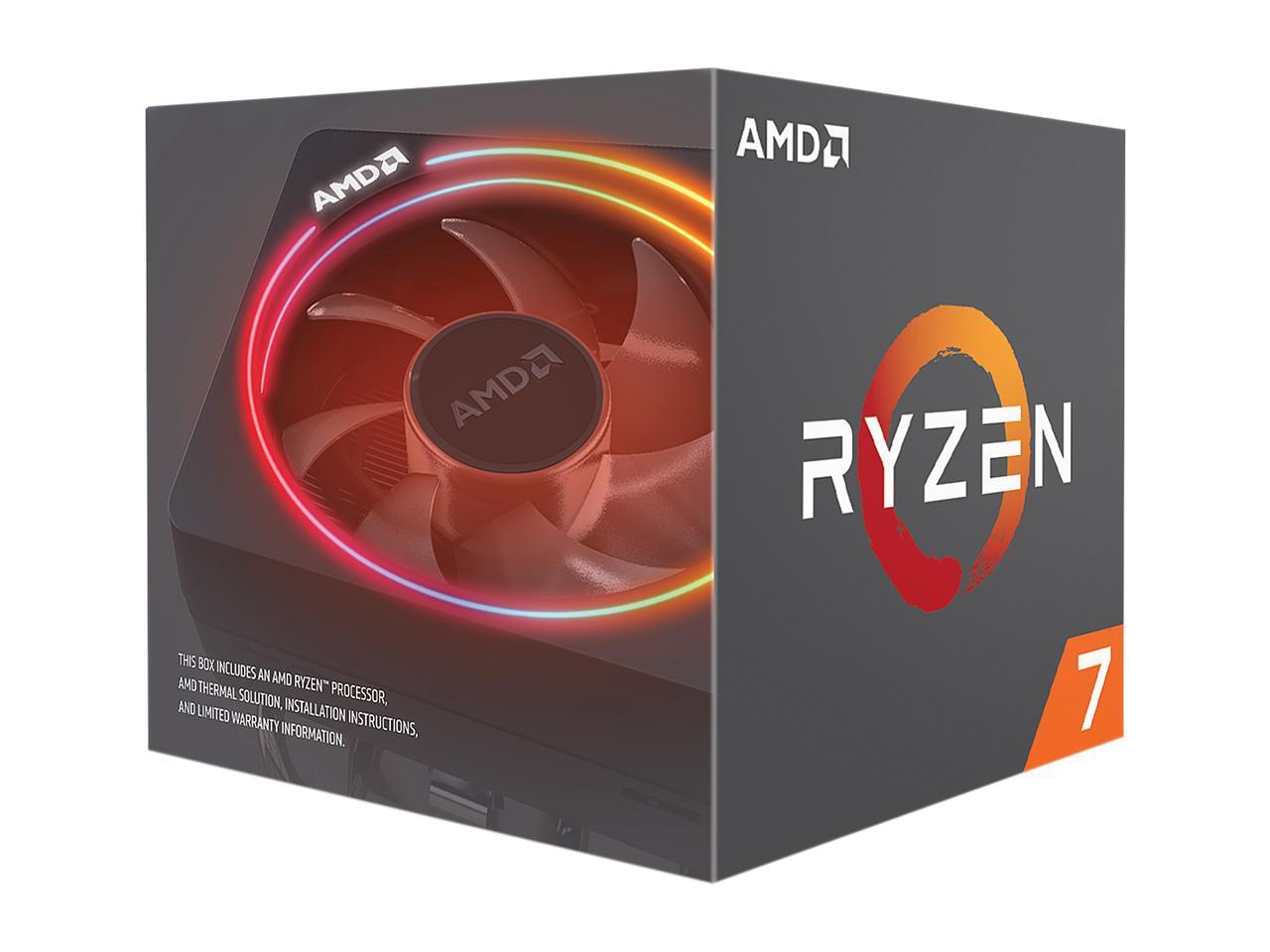 AMD Ryzen 7 2700X 2nd Gen Desktop Processor (8 Cores/ 3.7Ghz/ 4.3Ghz Turbo/ 20MB Cache/ AMD Wraith Prism Cooler) - AM4 Socket - Image 2