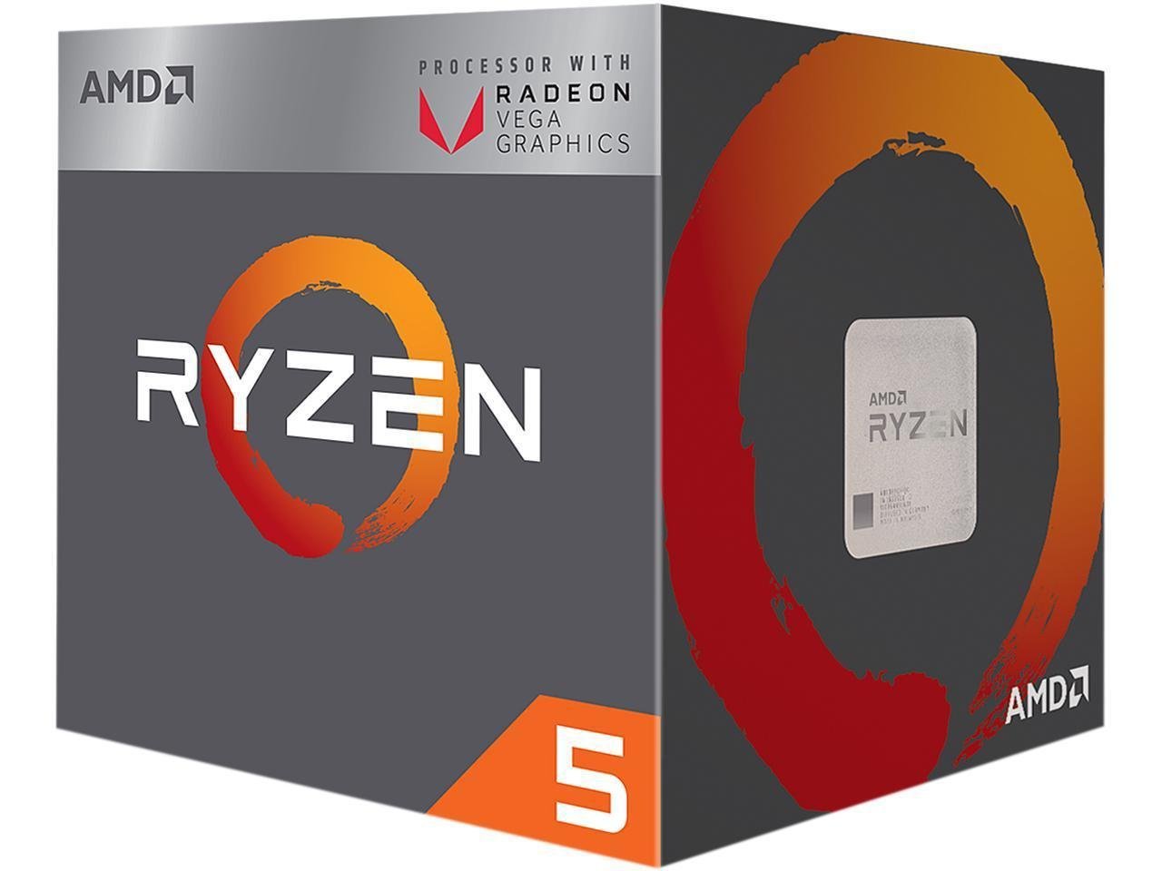 AMD RYZEN 5 2400G Quad Core 3.6 GHz (3.9 GHz Turbo) Desktop Processor - Socket AM4