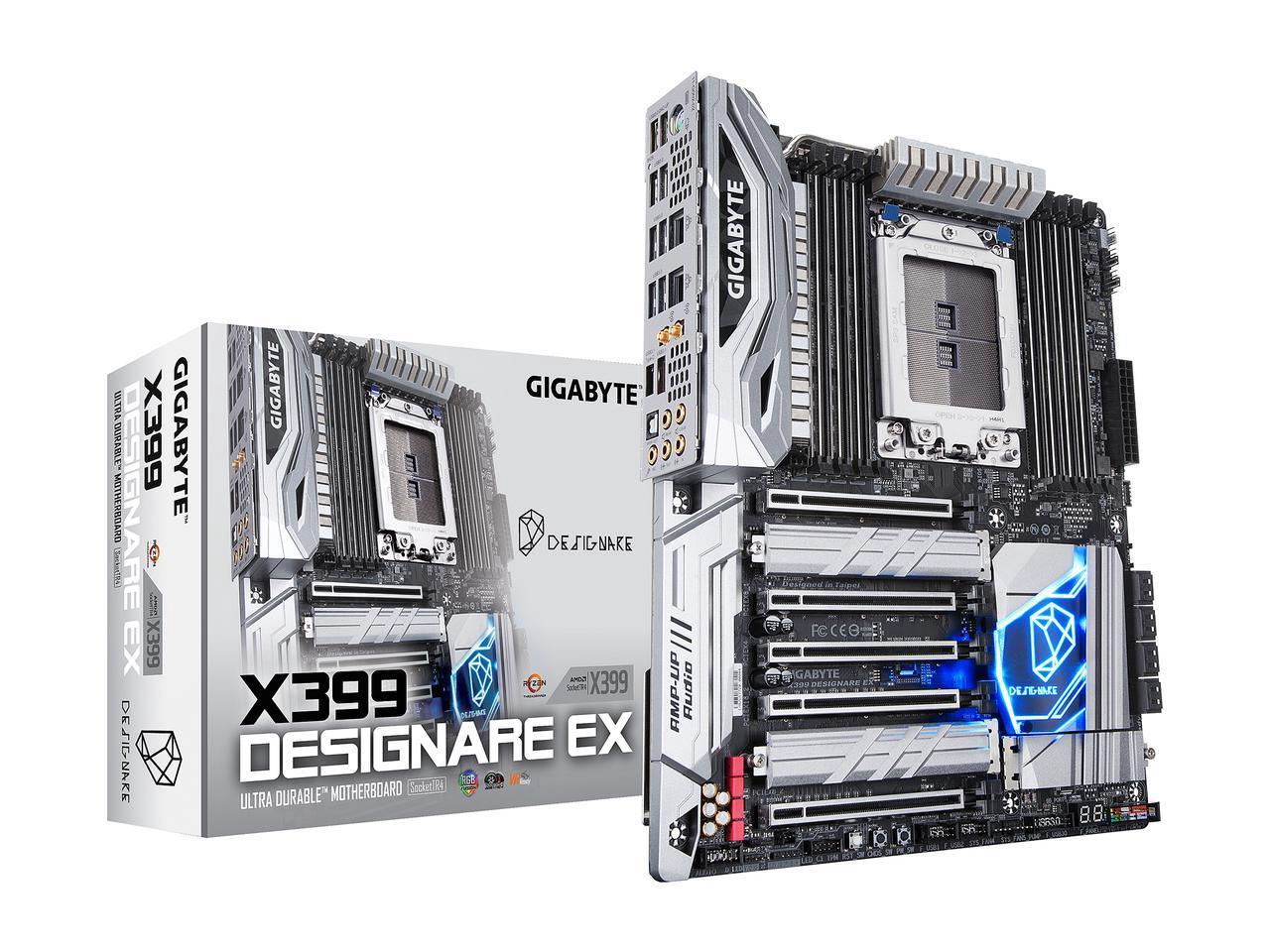 Gigabyte X399 DESIGNARE EX Motherboard for AMD Ryzen Threadripper Processors - Socket TR4