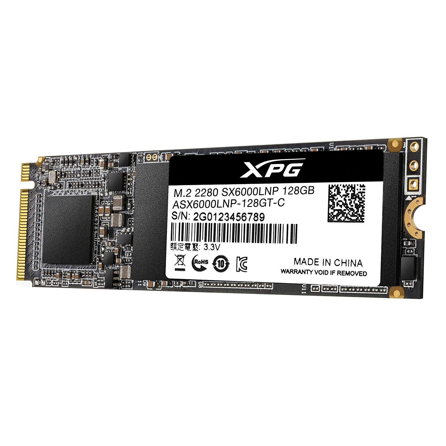 Adata XPG Gammix SX6000 Lite 128GB PCIe Gen3x4 NVMe M.2 2280 SSD - Image 3