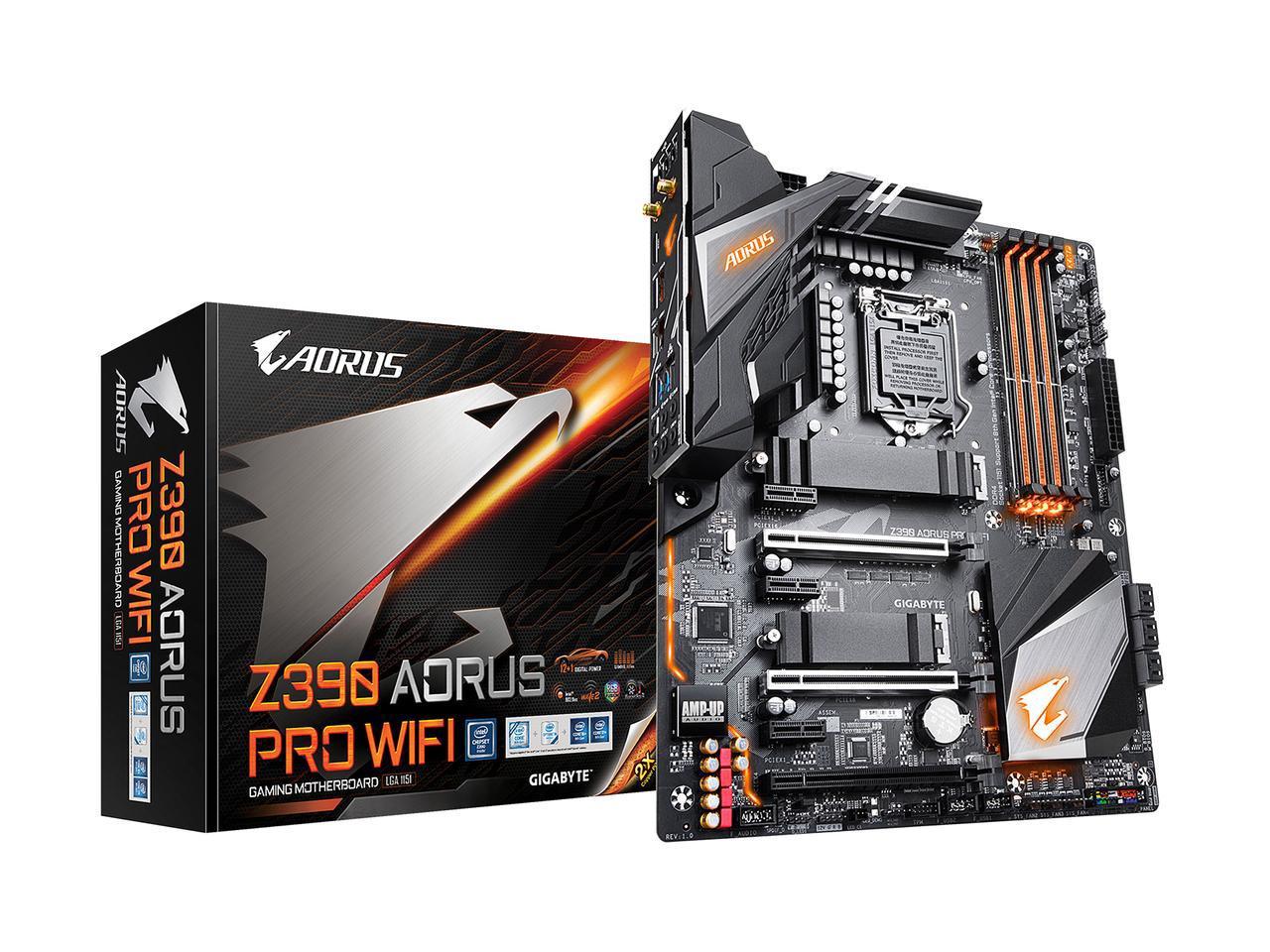 Gigabyte Z390 AORUS PRO WIFI Intel Motherboard for Intel 9th/ 8th Gen Processors - LGA1151 Socket