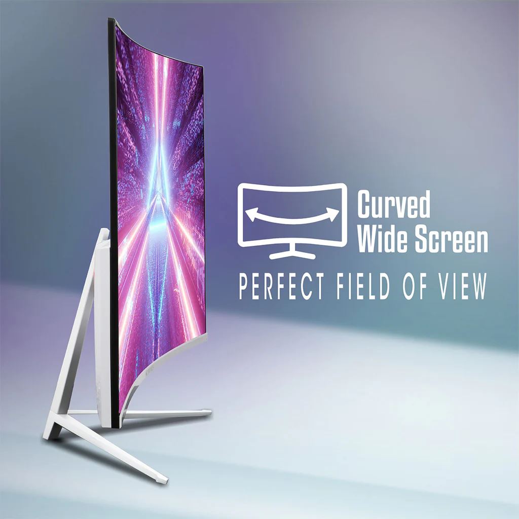 Zebronics Zeb-AC32FHD LED (165Hz) 32 inch Gaming Monitor - 80 cm, IPS, Ultra Slim, FHD 1920x1080 Pixels, Display Port, HDMI , USB, Built in Speaker, Wall Mountable, Widescreen - Image 3