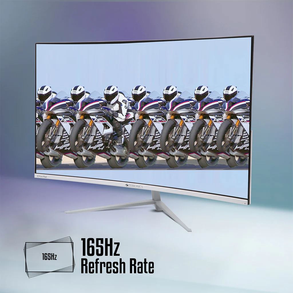 Zebronics Zeb-AC32FHD LED (165Hz) 32 inch Gaming Monitor - 80 cm, IPS, Ultra Slim, FHD 1920x1080 Pixels, Display Port, HDMI , USB, Built in Speaker, Wall Mountable, Widescreen - Image 4