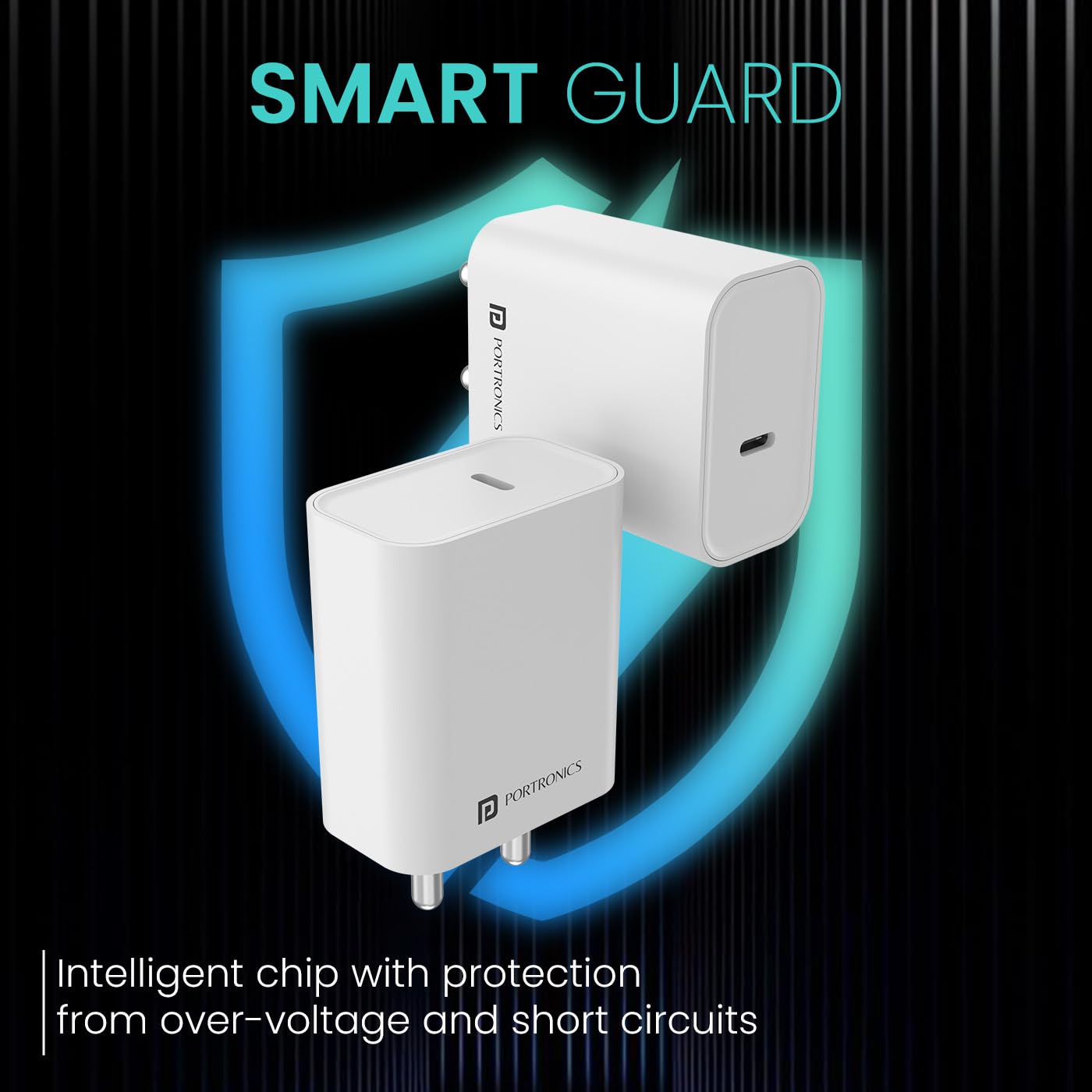 Portronics Adapto 25 25W Super Fast Type C PD Wall Charger for iPhone 15/14/13/12/11 All Pro,Max Series, Samsung Galaxy S/A/M/F Series & Other Type C Devices, PPS Protection, Fast Charging Adaptor - Image 4