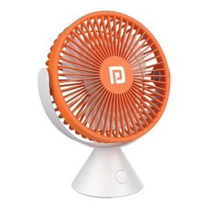 Portronics Aero Breeze Portable table Fan 178mm/ USB Rechargeable Fan/ 3 Speed Airflow/ Battery Powered Silent Operation/ 4 Hours Back Up/ 360? Rotatable USB Fan