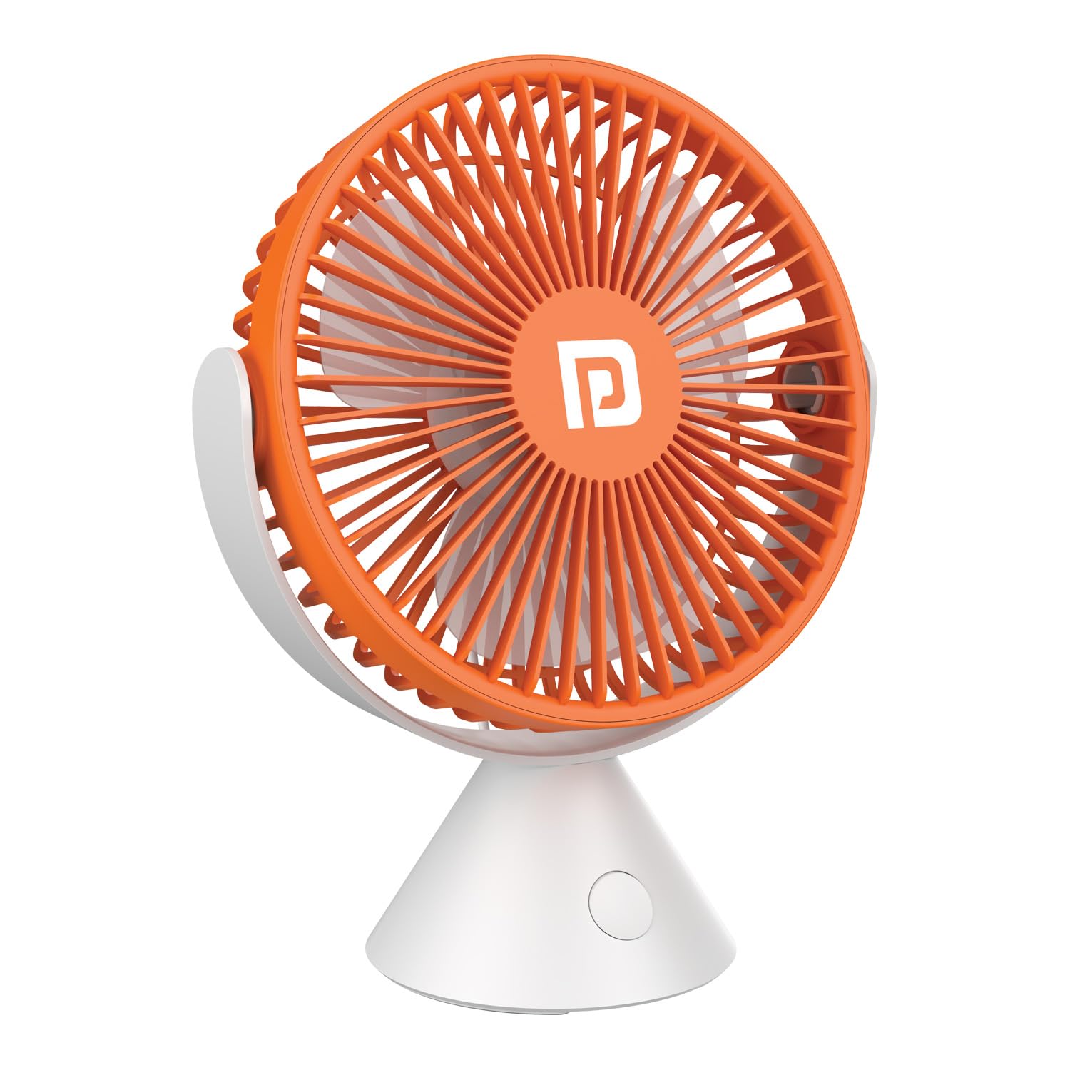 Portronics Aero Breeze Portable table Fan 178mm/ USB Rechargeable Fan/ 3 Speed Airflow/ Battery Powered Silent Operation/ 4 Hours Back Up/ 360? Rotatable USB Fan