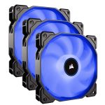 Corsair AF120 Air Series, 120 mm LED Low Noise Cooling Fan - Blue (Triple Pack)
