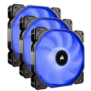 Corsair AF120 Air Series, 120 mm LED Low Noise Cooling Fan - Blue (Triple Pack)