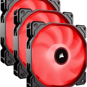 Corsair AF120 Air Series, 120 mm LED Low Noise Cooling Fan - Red (Triple Pack)
