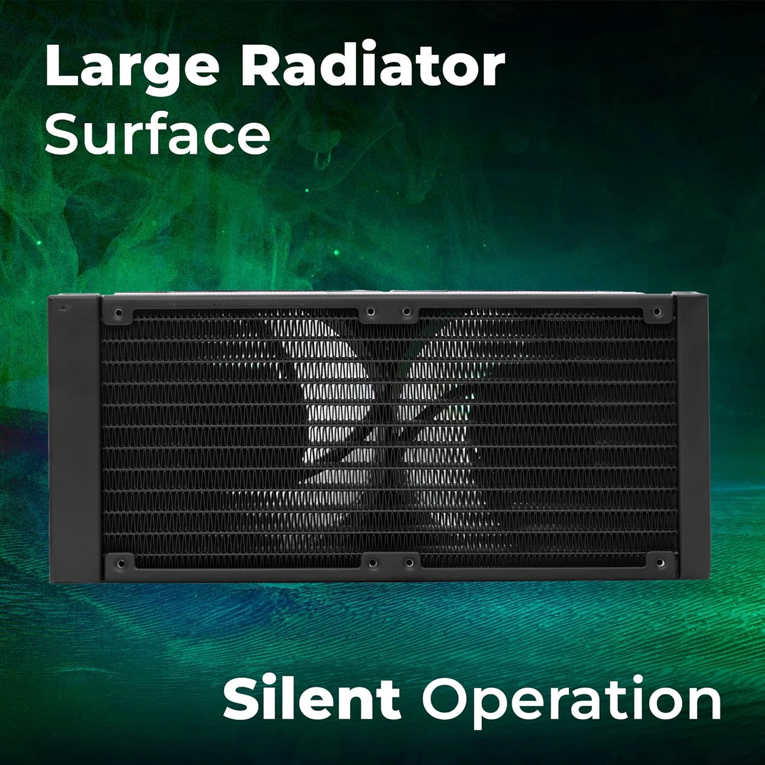 Zebronics AIO240AB - 240mm AIO Liquid Cooler with Support Up To LGA1700/ AM5 sockets/ Anti Leak Design/ ARGB sync/ Braided Tubing/ Fan controller with Remote control (Black) - Image 3