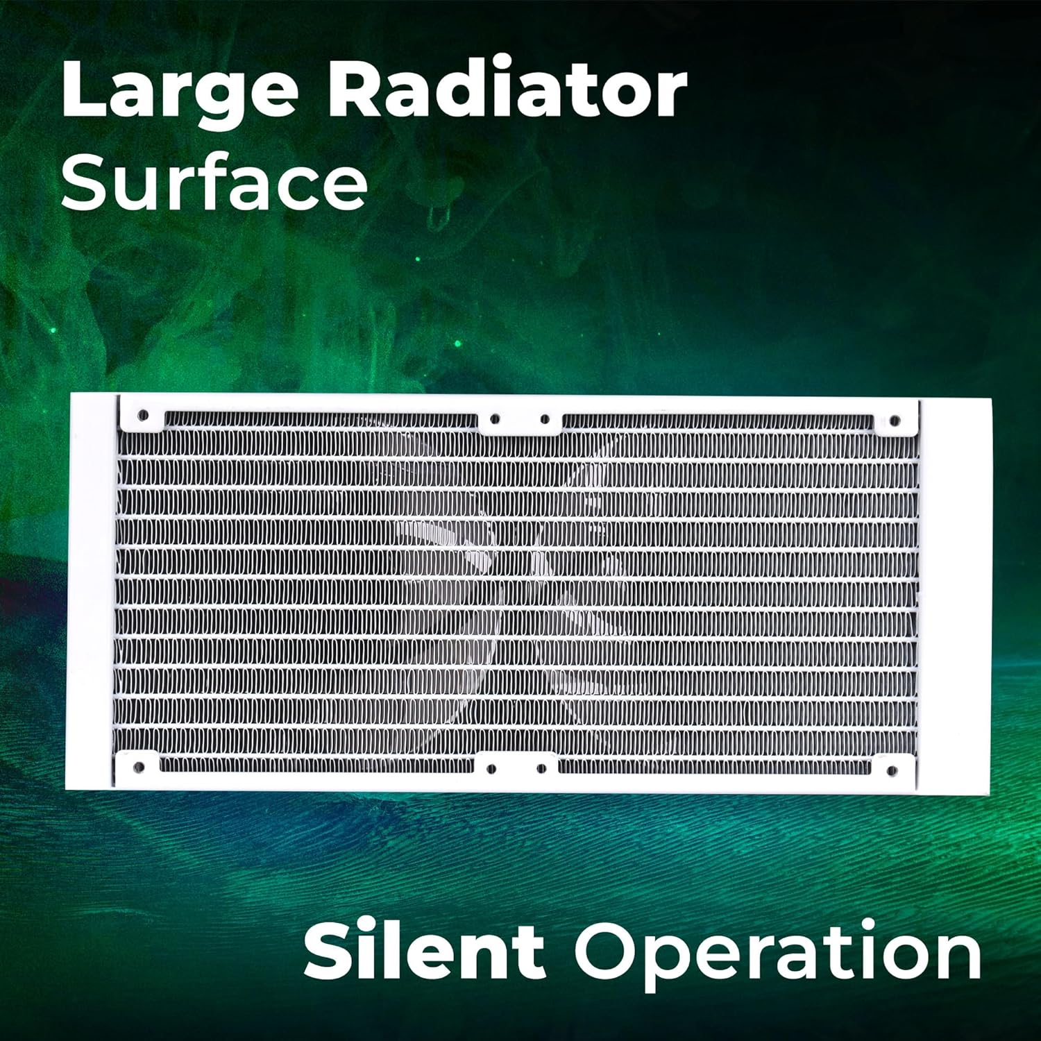 Zebronics AIO240AW - 240mm AIO Liquid Cooler with Support Up To LGA1700/ AM5 sockets/ Anti Leak Design/ ARGB sync/ Braided Tubing/ Fan controller with Remote control (White) - Image 3