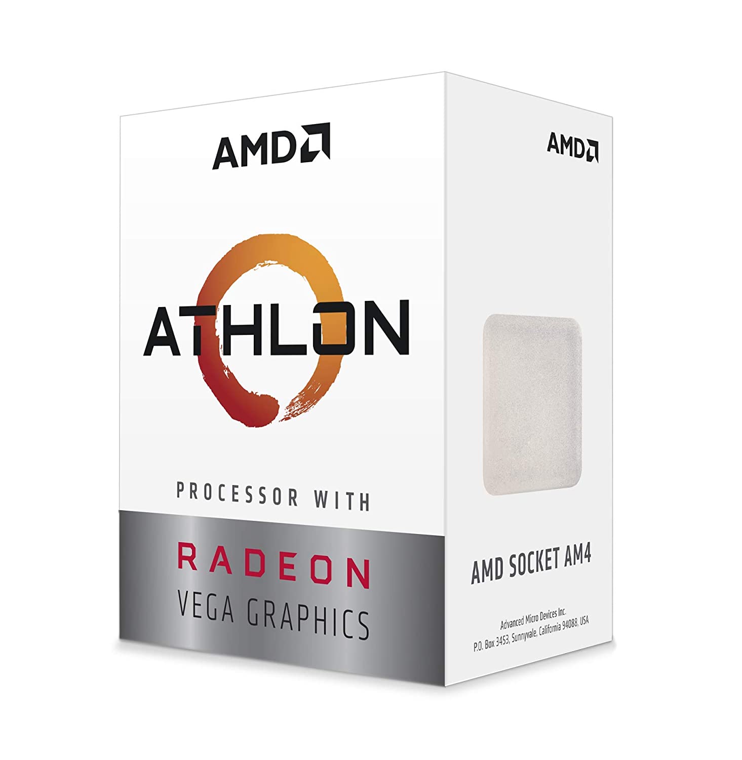 AMD Athlon 3000G 3rd Gen Desktop Processor with Radeon Vega 3 Graphics (Dual Core/4 Threads/ 3.5Ghz/ 5MB Cache)