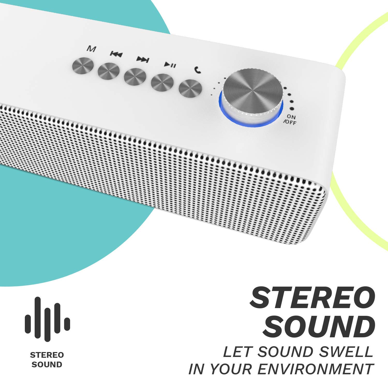 Just Corseca Amigo3 Wireless Bluetooth Speaker - White - Image 2