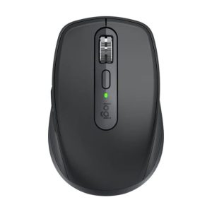 Logitech MX Anywhere 3S Compact Wireless Mouse (Fast Scrolling, 8K DPI Any-Surface Tracking, Quiet Clicks, Programmable Buttons, USB C, Bluetooth, Windows PC, Linux, Chrome, Mac) - Graphite