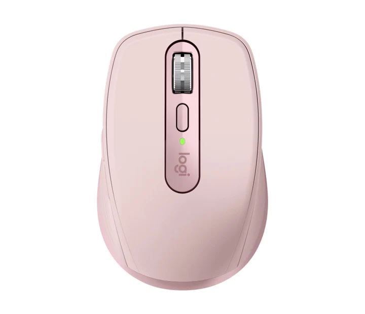 Logitech MX Anywhere 3S Compact Wireless Mouse (Fast Scrolling, 8K DPI Any-Surface Tracking, Quiet Clicks, Programmable Buttons, USB C, Bluetooth, Windows PC, Linux, Chrome, Mac) - Rose