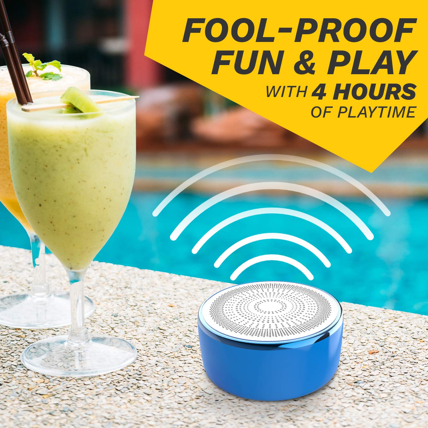 Just Corseca Aquaboom 5 Watt Truly Wireless Bluetooth Speaker (Brown) - Image 5