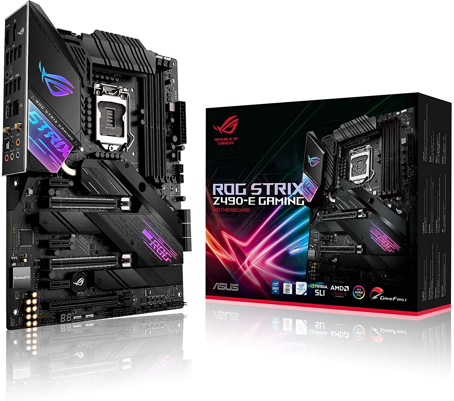 Asus ROG STRIX Z490-E GAMING (Wi-Fi) Motherboard for Intel 10th Gen Processors - LGA1200 Socket
