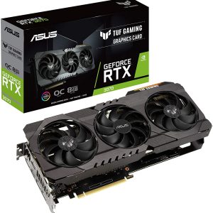 ASUS TUF Gaming GeForce RTX 3070 OC 8GB GDDR6 256-Bit Triple Fan Graphics Card (TUF-RTX3070-O8G-GAMING)