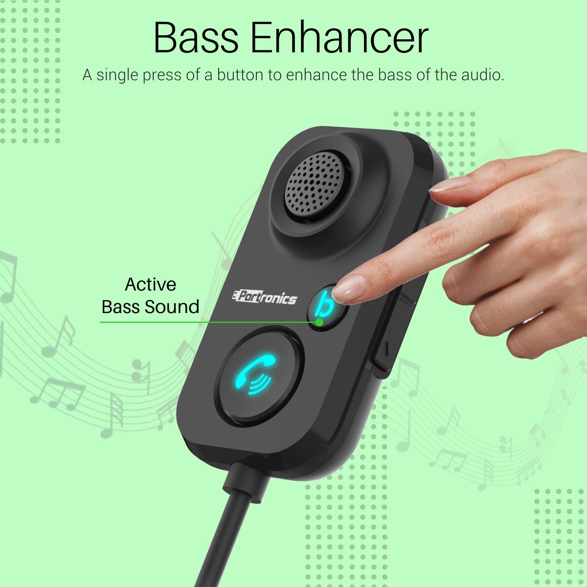 Portronics AUTO 12 In-Car Bluetooth Receiver - Image 5