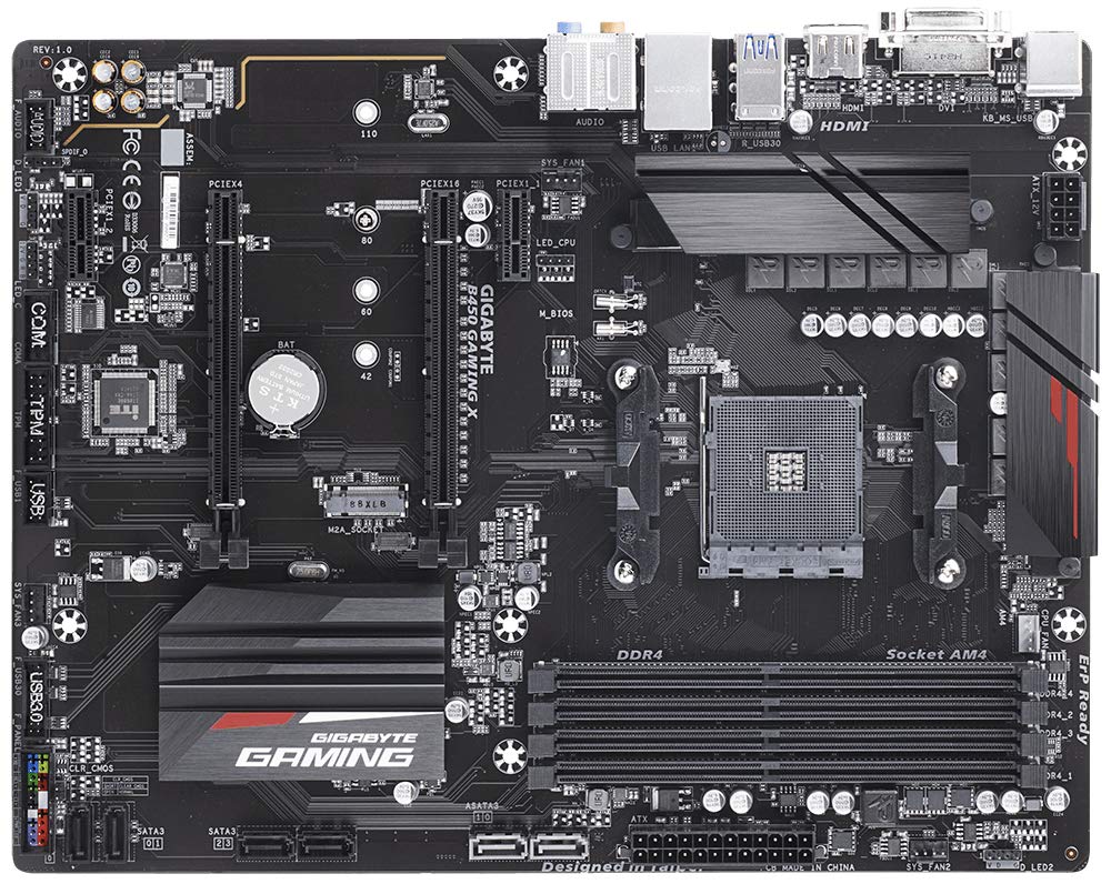 Gigabyte B450 Gaming X Motherboard for AMD Ryzen 3rd Gen/ 2nd Gen/ 1st Gen Ryzen Processors - AM4 Socket - Image 2