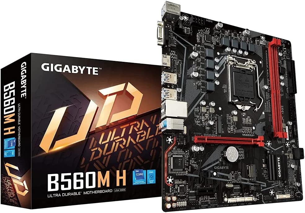 Gigabyte B560M H Micro-ATX Motherboard for Intel 10th/ 11th Gen Processors - LGA1200 Socket