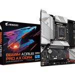 Gigabyte B660M AORUS PRO AX DDR4 (Wi-Fi) Motherboard for Intel 12th Gen Processors - LGA1700 Socket